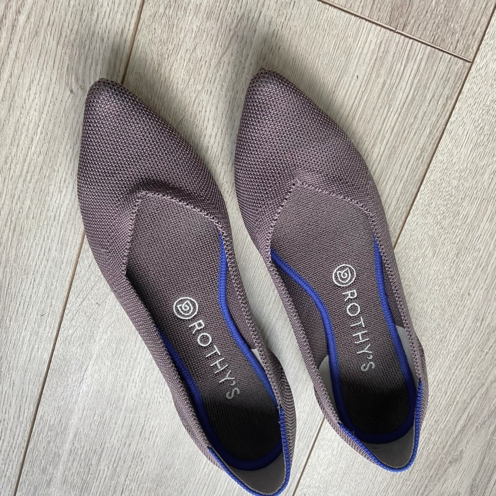 Rothy's 8 The Point Mink Flat *discontinued*